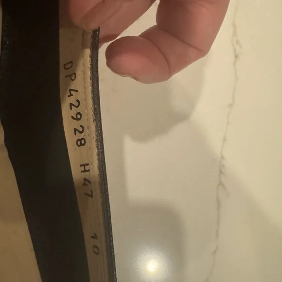 Salvatore Ferragamo Black Leather wedge heel size 10B - Picture 6 of 6